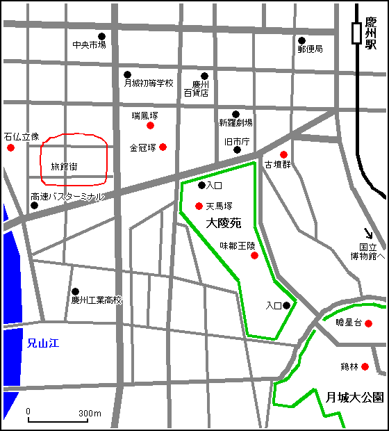 慶州市街 地図