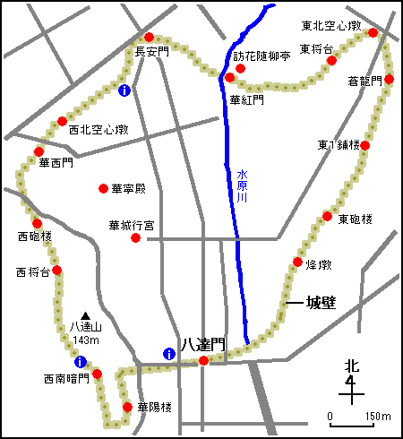 水原・華城の地図